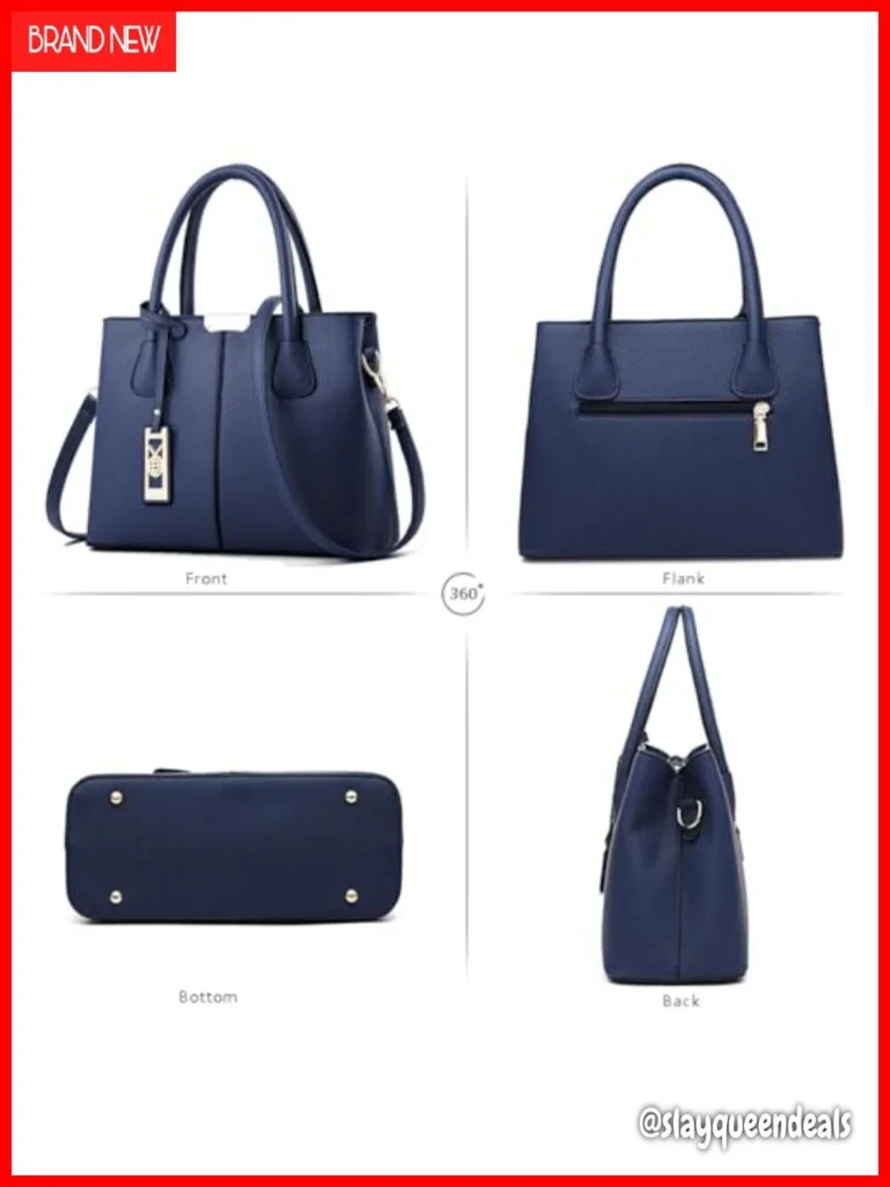 Leather Crossbody Tote Satchel Shoulder Bag Faux Leather Handbag